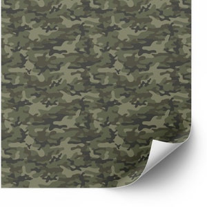 Camo Premium Vinyl, Iron on Vinyl HTV with Heat Tape, Perfect for DIY Crafters, for use with all Cricut cutting machine