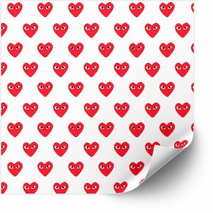 Pattern Vinyl HTV, Heart Kitty Vinyl, Adhesive, Iron on, Perfect for DIY Crafters, Silhouette, Cricut Cutting Machine Compatble