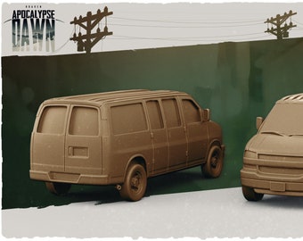 Apocalypse Dawn Vehicle Van 2 Variants 32mm Scale
