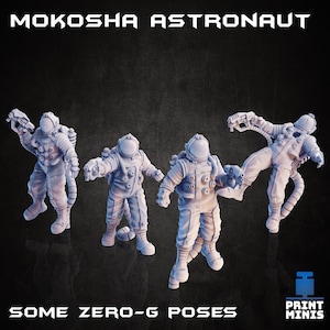 Mokosha Astronaut 4-Pack 28-32mm Scale