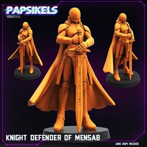 Knight Defender of Mensab 2 Pack 32mm Scale Miniature
