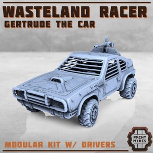 Modular Wasteland Racer Car Gertrude 28mm Scale Vehicle