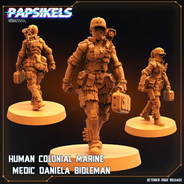 Colonial Marine Medic Daniella Bidleman 32mm Scale Miniatures