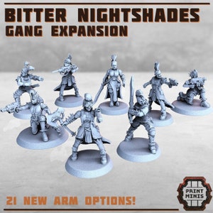 Modular Bitter Nightshades 18 Pack Gang 28mm Scale Miniatures