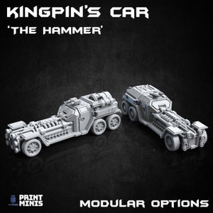 Modular Kingpin&#39;s Armored Car for 28-32mm Scale