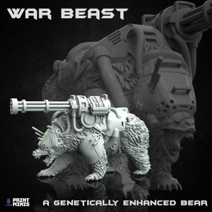 War Beast Bear Combat Animal 28-32mm Scale