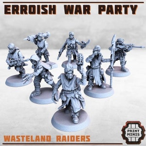 Erroish War Party Gang 28mm Scale Miniature