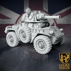 British Empire - Armored Car Mk. II, &quot;Bedivere&quot;- Marcher: Empires At War 30mm Scale Miniatures
