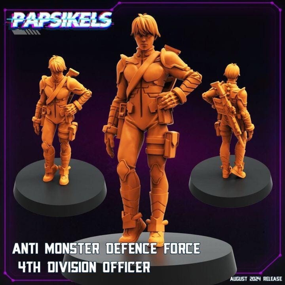 Loop Anti Monster Anti Monster Defense Force 5-pacl 32mm Scale Miniature - Etsy