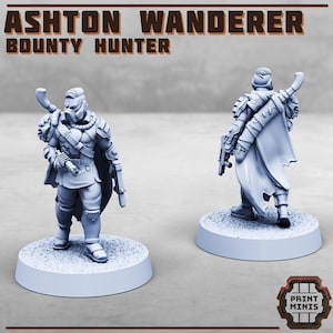 Ashton Wanderer Bounty Hunter 28mm Scale Miniature