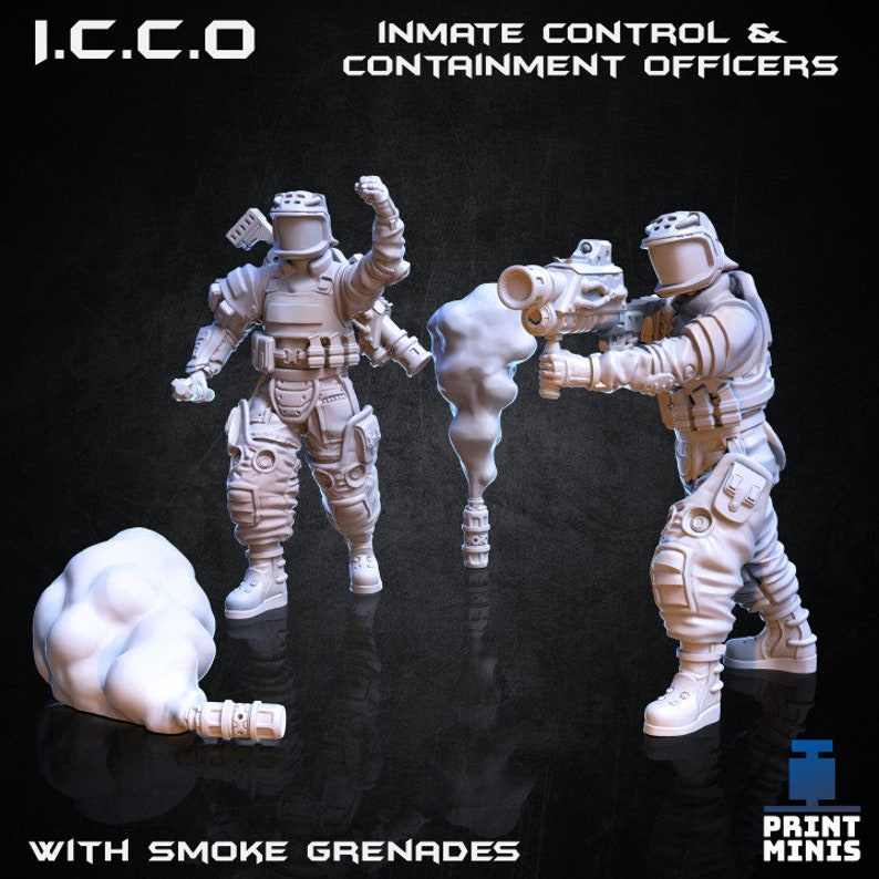 Cyberpunk Prison Riot Control Officers 28-32mm - Etsy