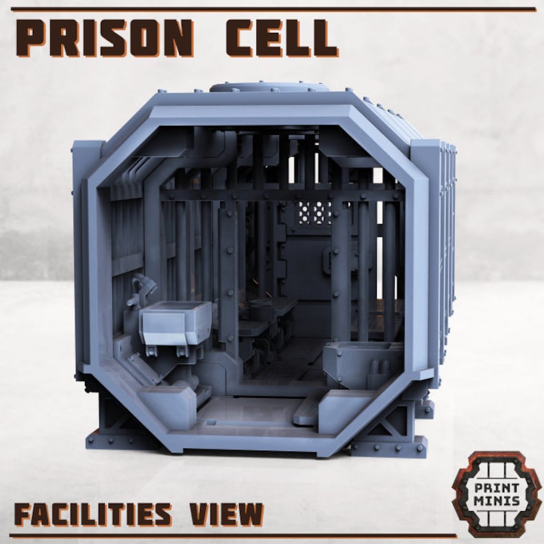 Modular Transport Prison Cell Containers Terrain Building 28mm Scale - Etsy