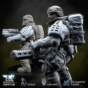 Modular Modern Special Forces Heavies Booster Set 28mm Scale Miniatures