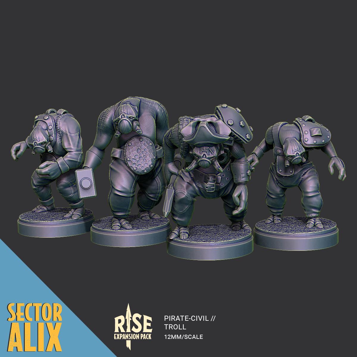 Sector AL-IX Expansion Character Pack 12mm Scale Miniatures - Etsy