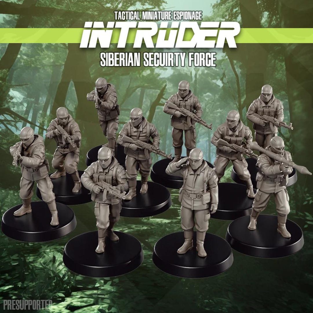 Skullforge Intruder Siberian Security Force 32mm Scale Miniatures