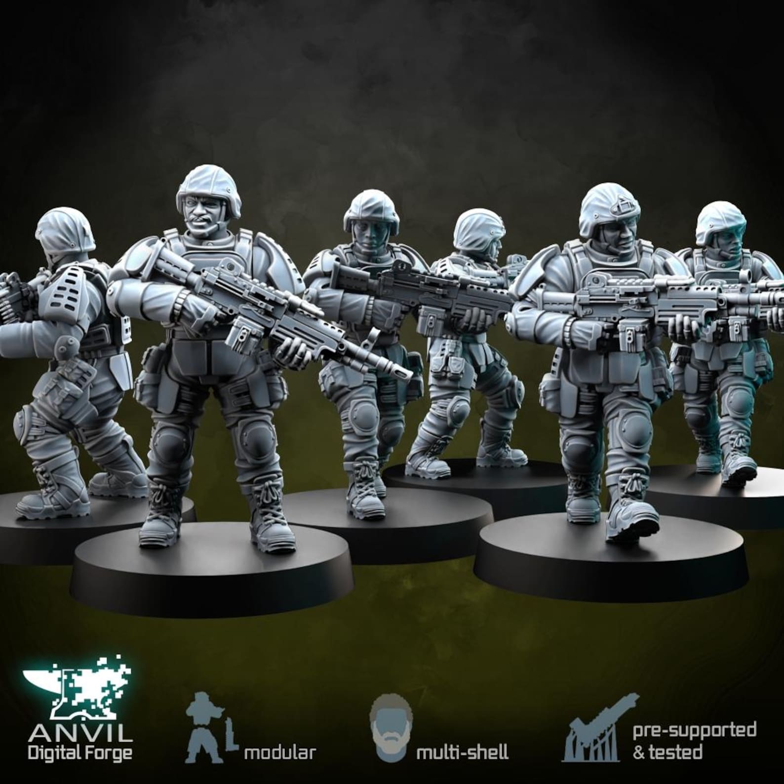 Modular Sf Gear Modular Modern Special Forces Heavies Set 28mm Scale Miniatures - Etsy