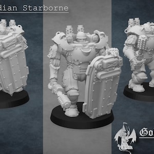 United States - X19 Badger Personal Hardsuits - Marcher: Empires At War 32mm Scale Miniatures