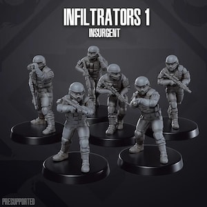 Insurgents Infiltrators 1 32mm Scale Miniatures