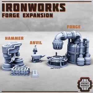 Ironworks Factorium Expansion Grimdark Terrain 28mm Scale