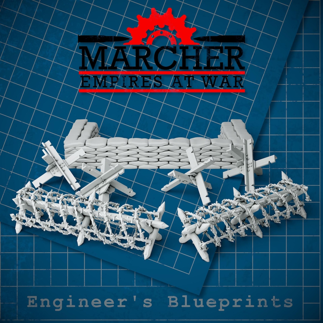Engineer's Blueprints Marcher: Empires at War 32mm Scale Miniatures - Etsy
