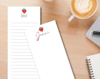 Strawberry Notepads | Personalized | Pad of 50