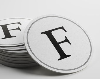 Personalized Initial Coasters