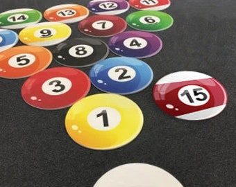 Pool Ball Themed Coasters