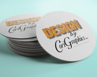 Design by CoriGraphics Coasters - Circle - 1 sided - Simple Design