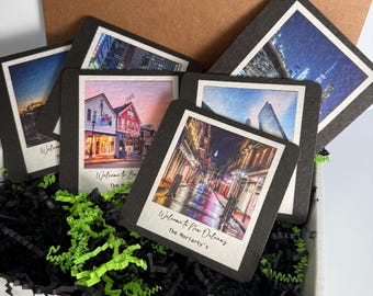 Personalized Polaroid Style Coasters