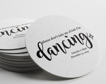 I'm dancing Personalized Coasters