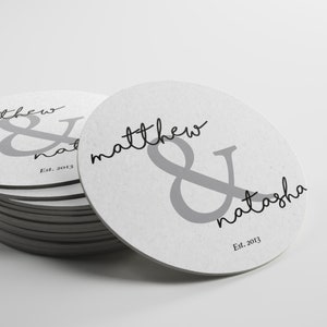Name & Name Personalized Coasters