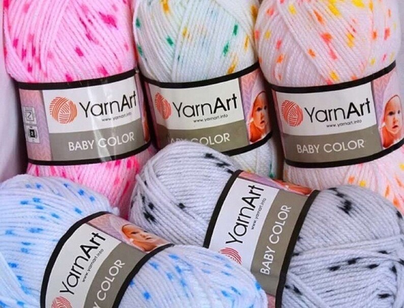 Baby Yarn Acrylic Yarn Variegated Yarn Sale Yarn Gift for Etsy