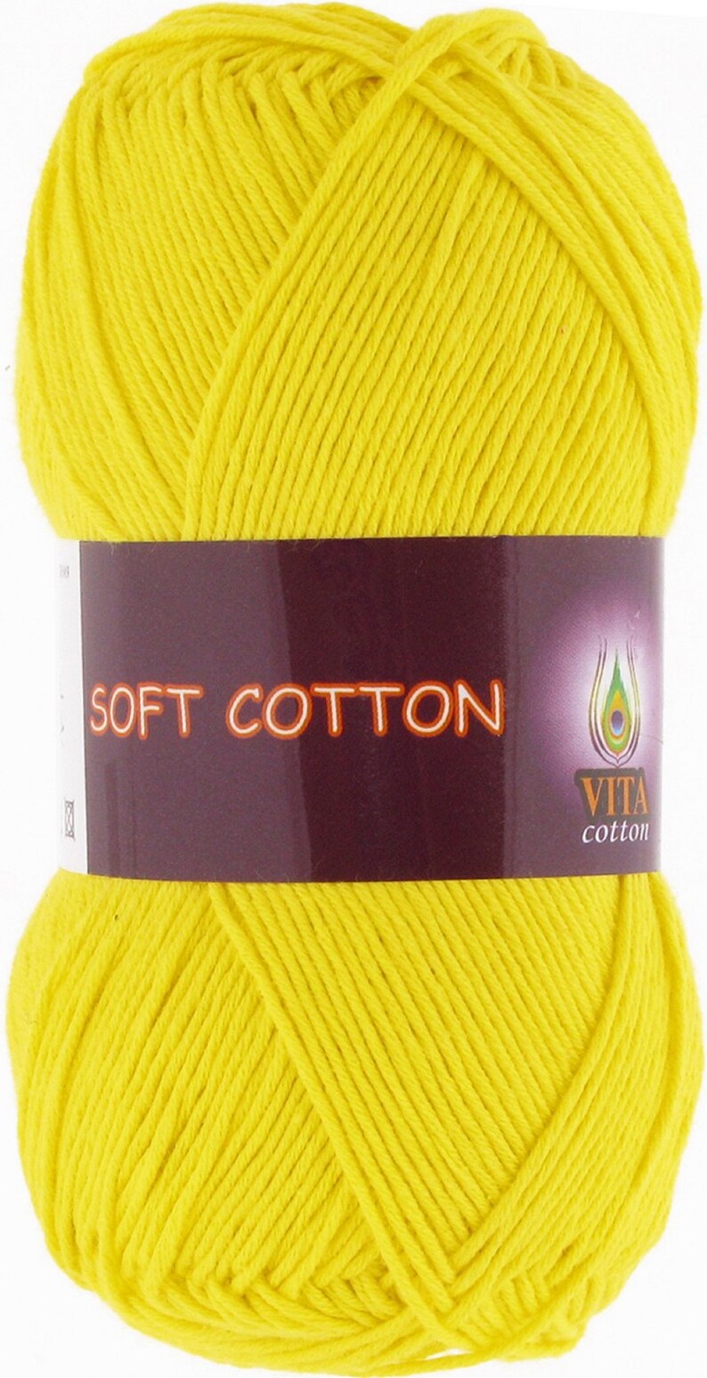 VITA Cotton SOFT COTTON Pure Cotton Summer Yarn Soft Cotton | Etsy