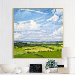 Abstract Landscape Painting Etsy