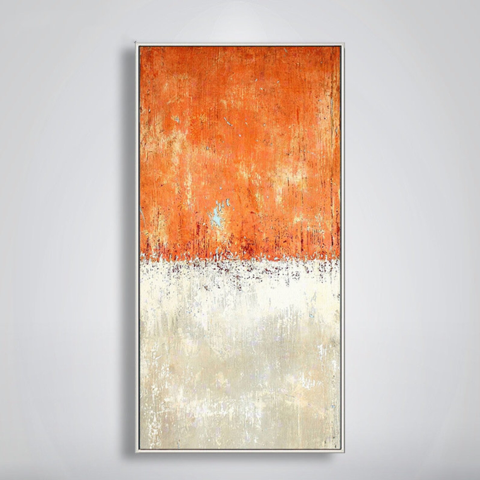 Large Abstract Acrylic Painting on Canvas Minimalist Wall Art Etsy