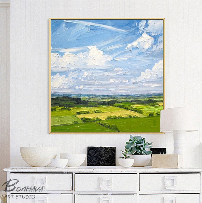 Landscape Canvas Wall Art Large Original Oil Painting Etsy