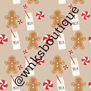 Christmas Milk and Cookies Seamless File