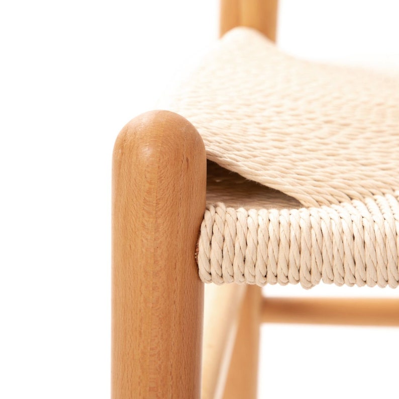 Chaises de salle à manger, chaise Wishbone, Japandi, chaises en bois, chaises de salle à manger image 6