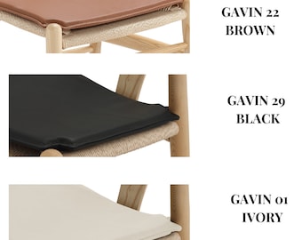 Cushion for Wishbone chair,  vegan leather seating pads for Wishbone Chair Hans Wegner