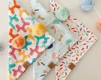 Birthday Dog Bandana | It's My Birthday Dog Bandana | Birthday Girl | Birthday Boy | Bark Day Bandana | Sprinkles | Dog Balloon Animal