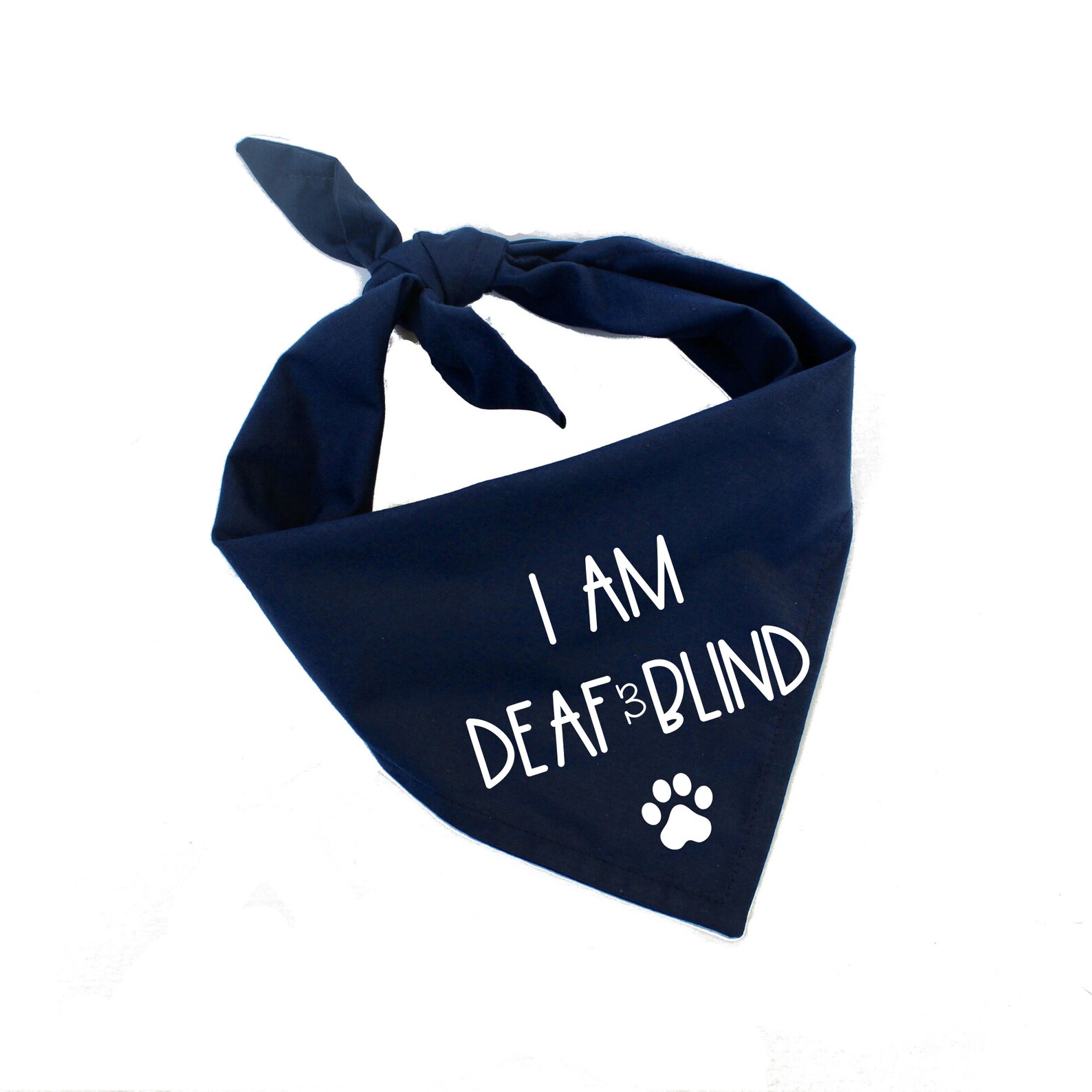 I Am Deaf and Blind Dog Bandana Awareness Dog Bandana Etsy