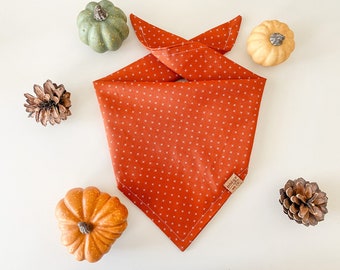 Fall Dog Bandana | Autumn Dog Bandana | Halloween Dog Bandana | Harvest Dog Bandana | Fall Pattern Dog Bandana | Donut Dog Bandana