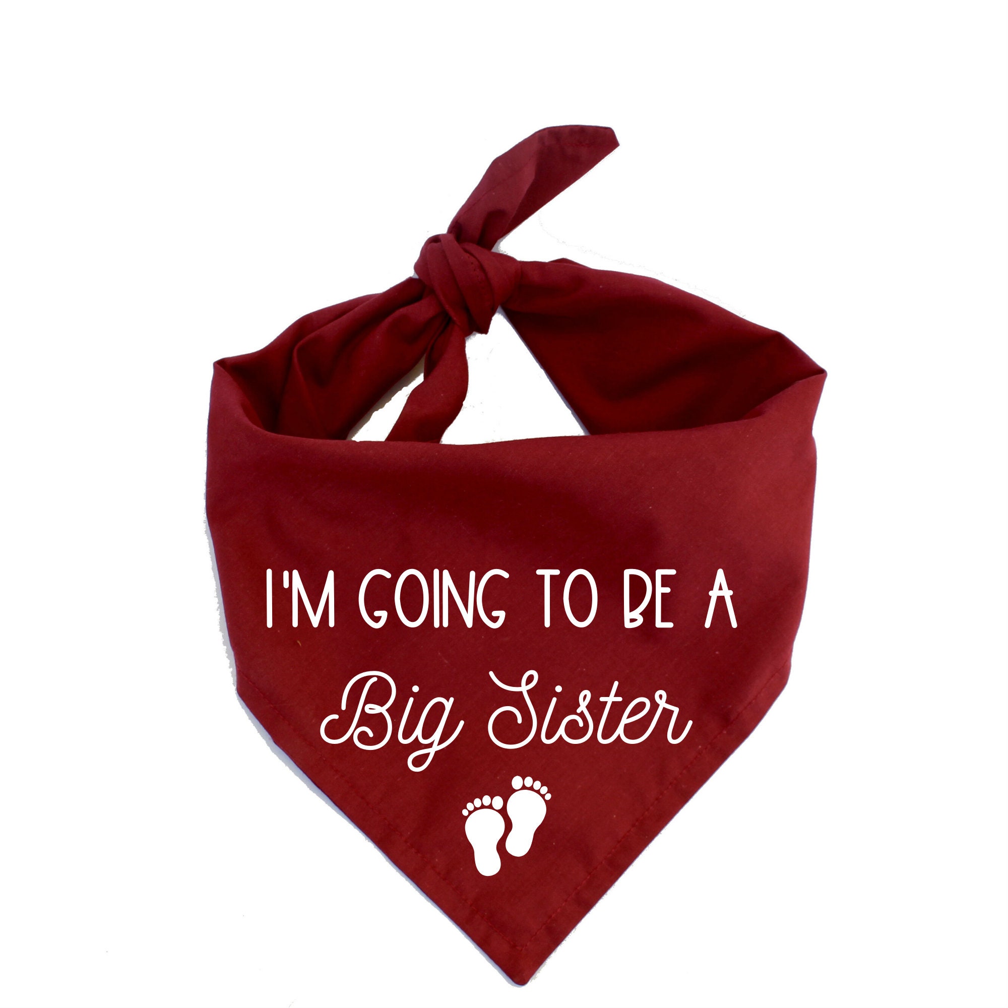 I'm Going to Be A Big Sister Dog Bandana Baby Etsy