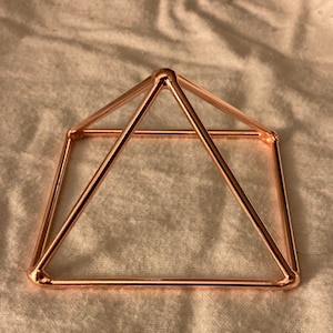 Small Copper Pyramid for Grounding. Small Meditation Pyramid.