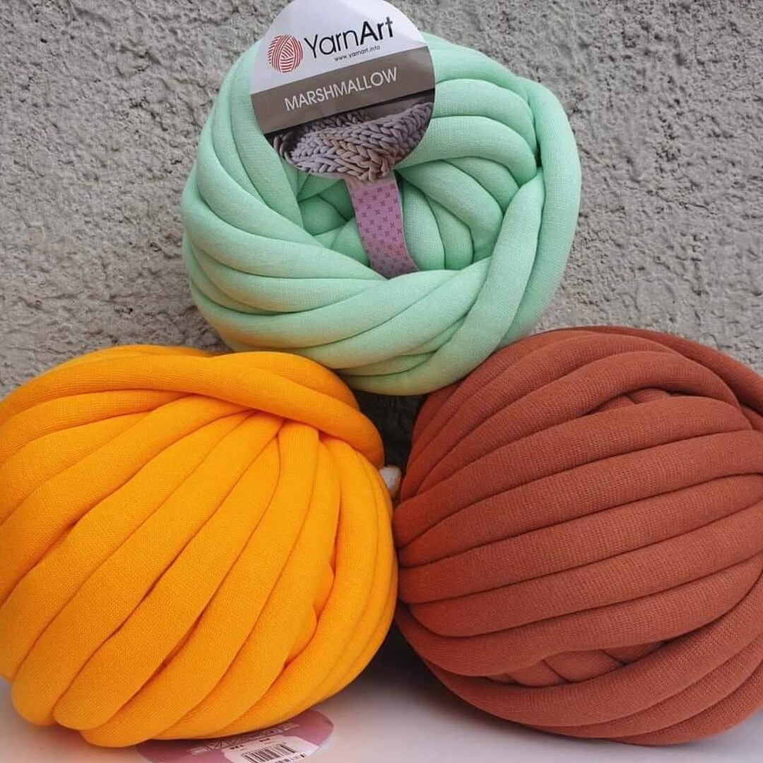 DIY Chunky Knit Cotton Yarn, Big Cotton Yarn, Cotton Tube, Cotton Braid