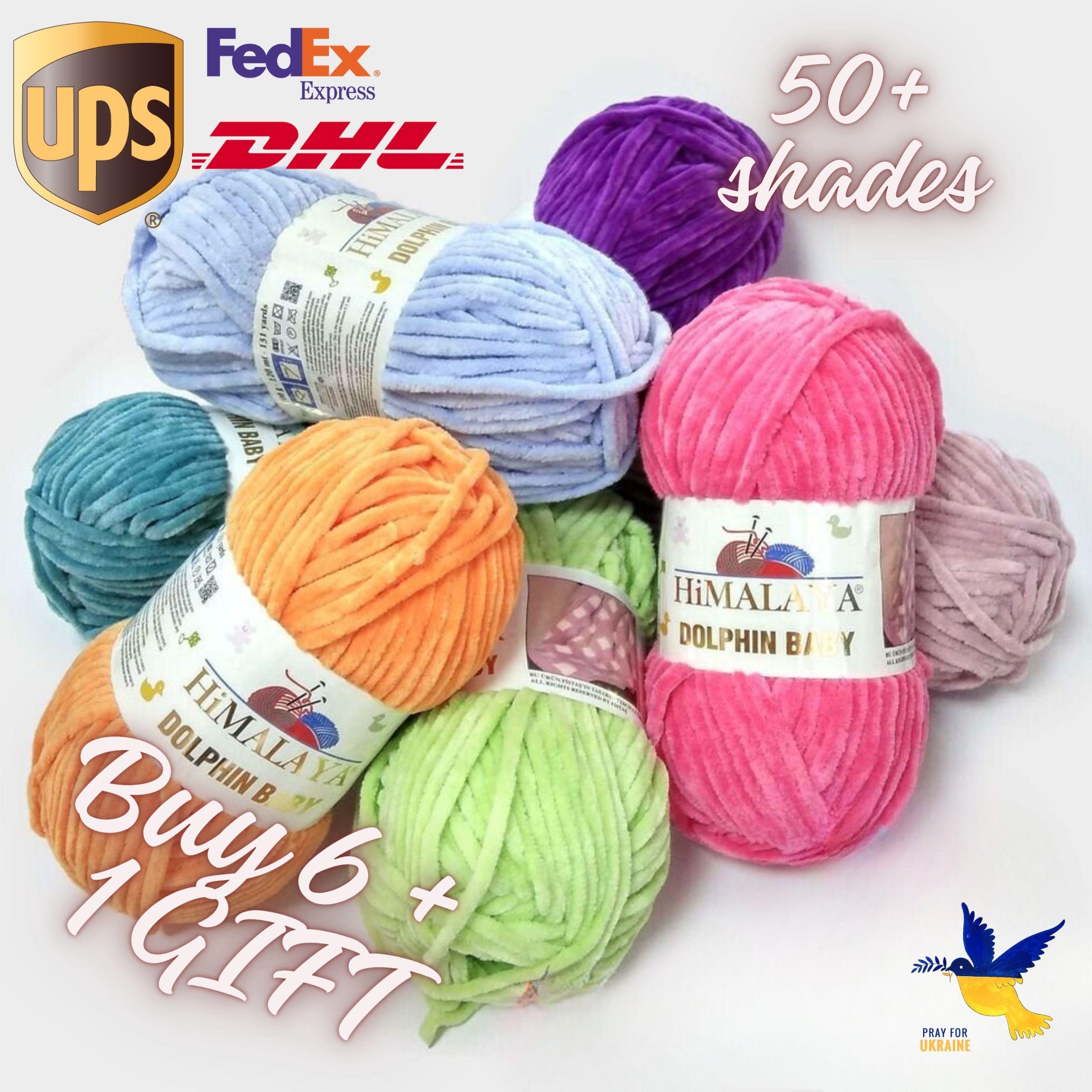 Himalaya Dolphin Baby Yarn - 100% Micro Polyester Chenille Yarn ...