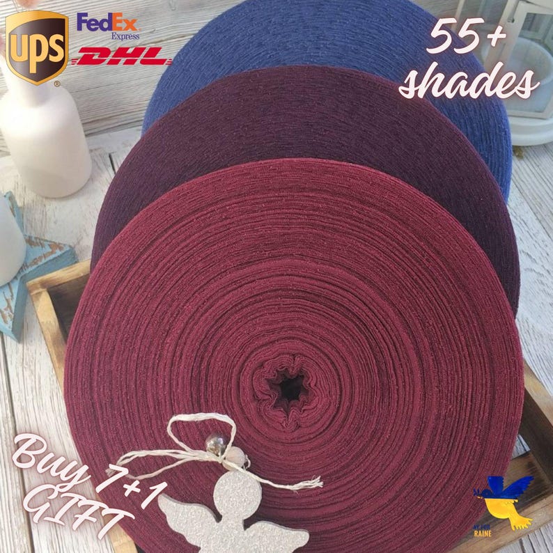100% Cotton T-Shirt Yarn (7-9mm): Macrame, Crochet, and DIY Projects - 121 Yards image 8