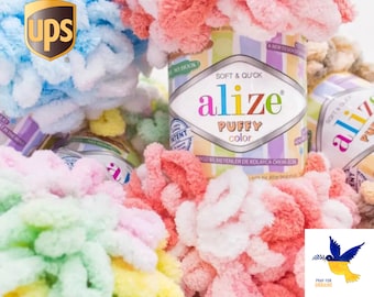 Alize 100 g Puffy PREMIUM wool | 80 different colors to choose from | Loop wool Chenille Amigurumi