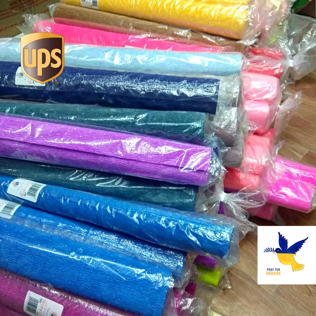Crepe Paper Rolls, Paper Flowers, Wrapping Paper, Decor. Crepe Paper