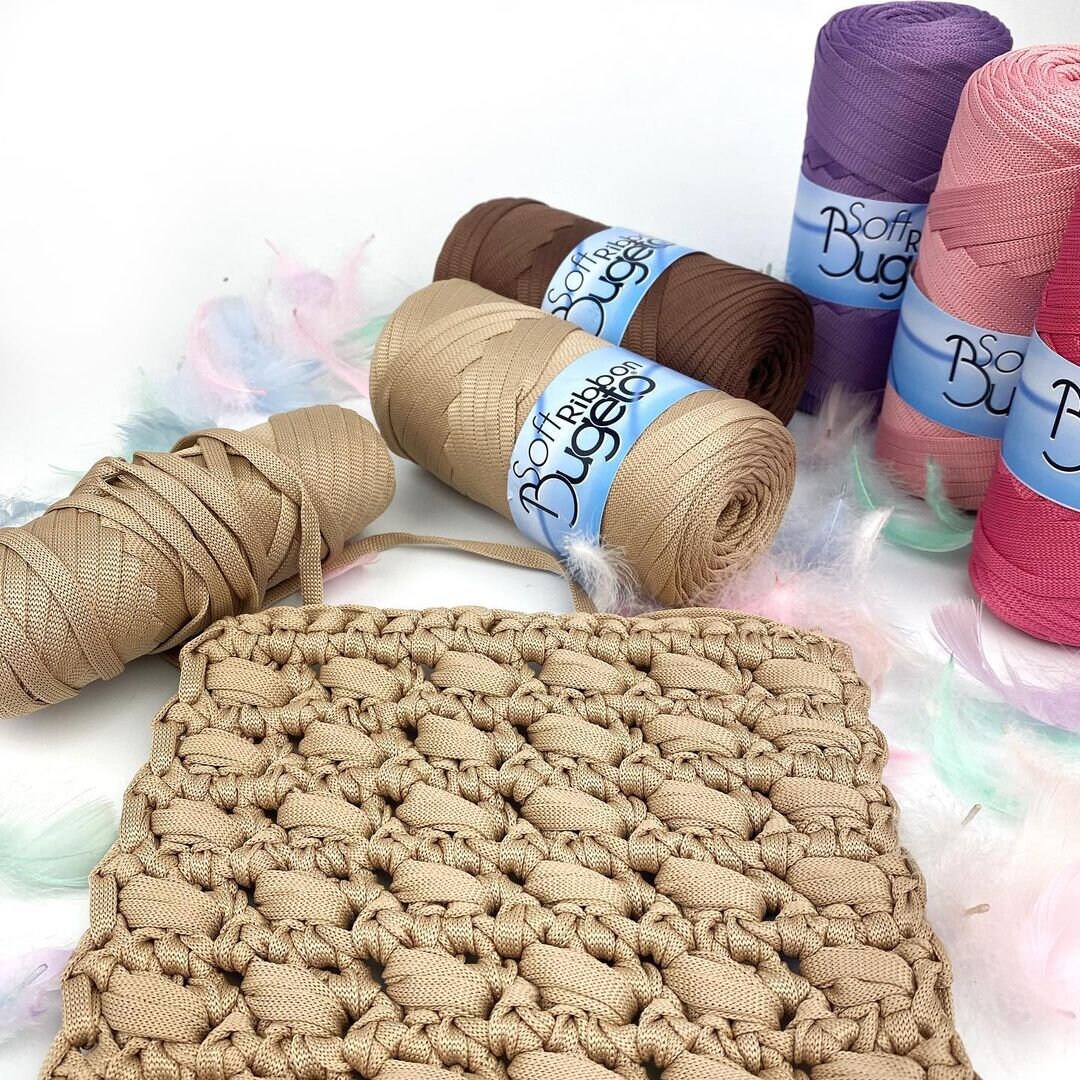 Polyester Ribbon Yarn: 4mm Flat Tape for Crochet Bags - Etsy Canada